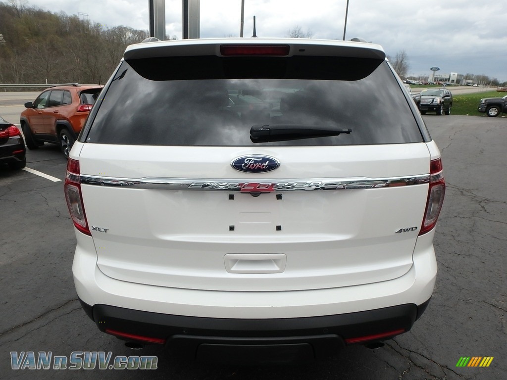 2012 Explorer XLT 4WD - White Platinum Tri-Coat / Charcoal Black photo #11