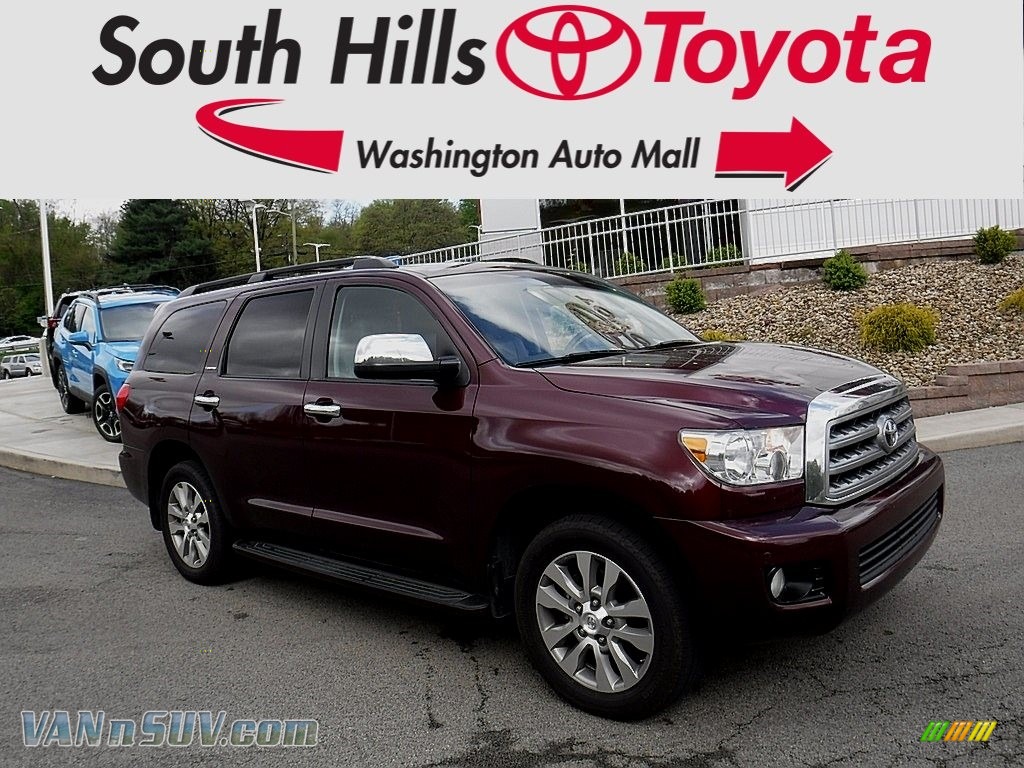2010 Sequoia Limited 4WD - Cassis Red Pearl / Graphite photo #1