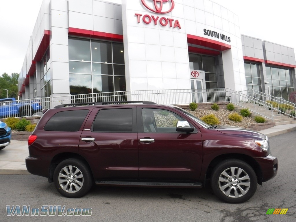 2010 Sequoia Limited 4WD - Cassis Red Pearl / Graphite photo #2
