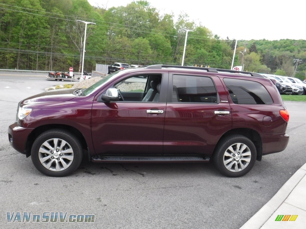 2010 Sequoia Limited 4WD - Cassis Red Pearl / Graphite photo #8