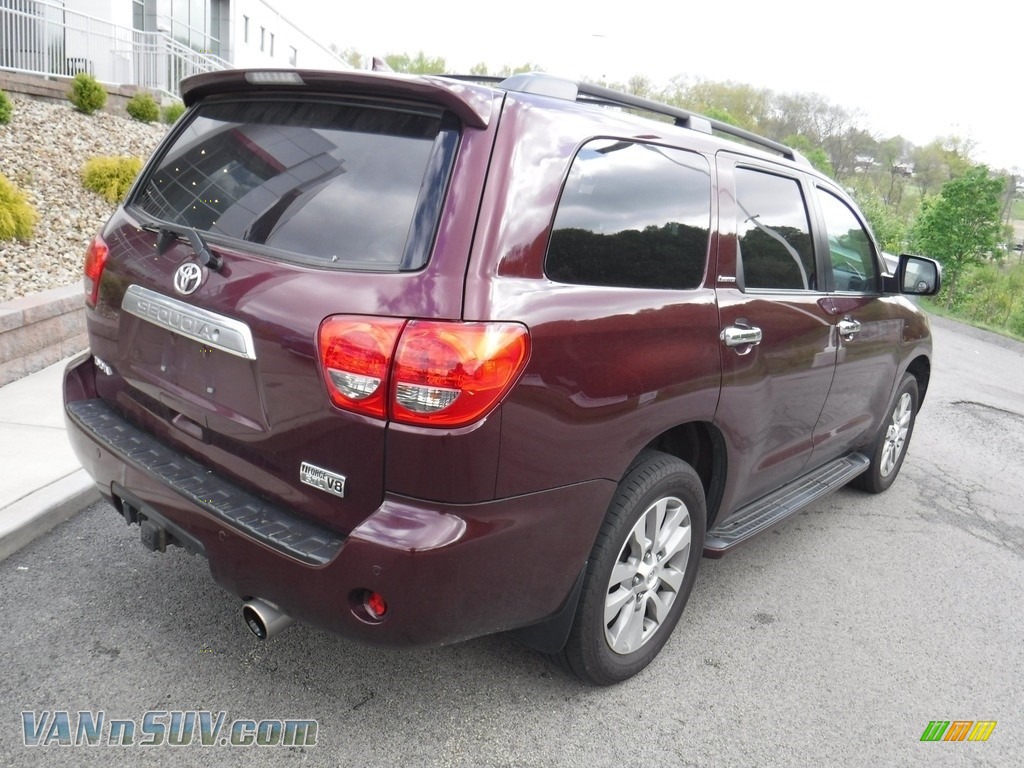 2010 Sequoia Limited 4WD - Cassis Red Pearl / Graphite photo #10