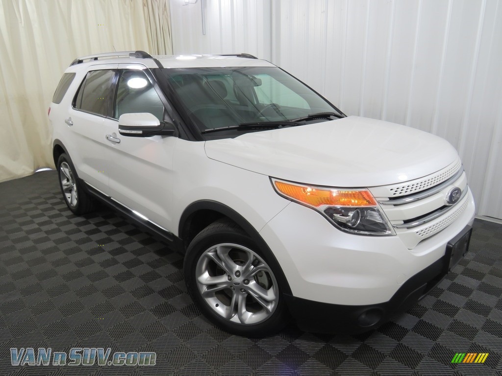 2014 Explorer Limited 4WD - White Platinum / Medium Light Stone photo #5