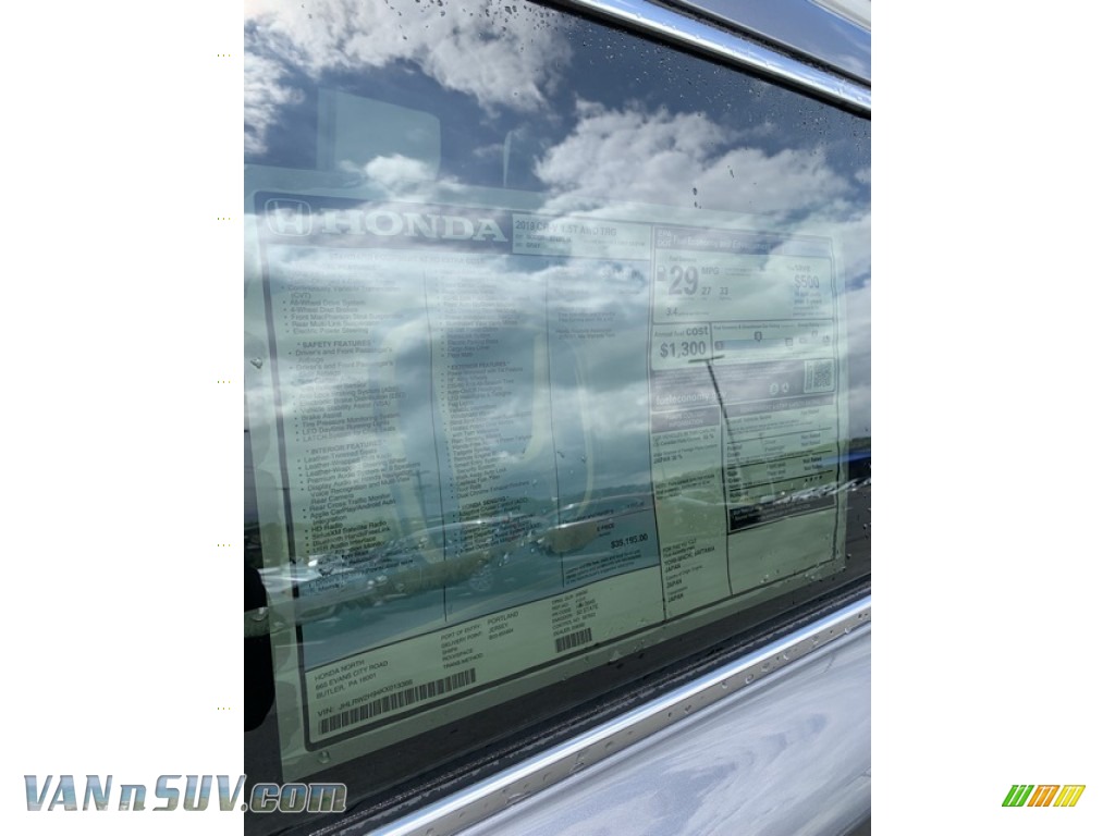 2019 CR-V Touring AWD - Modern Steel Metallic / Gray photo #14