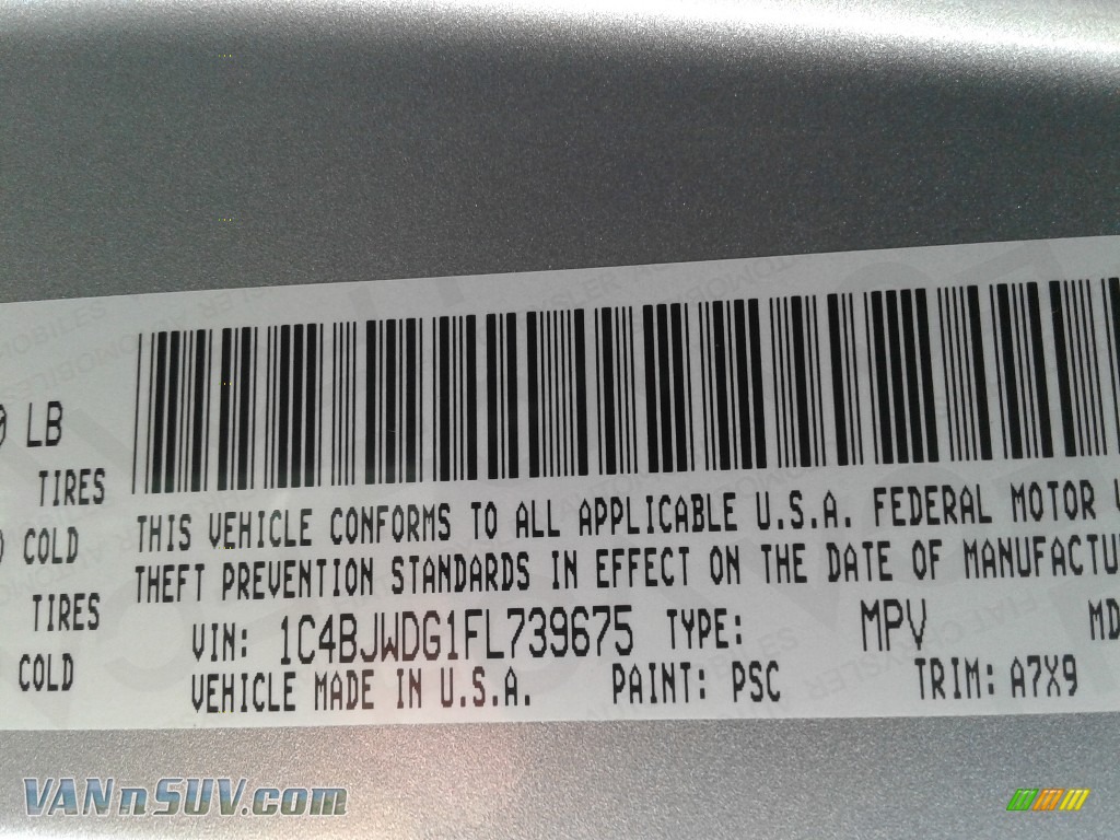 2015 Wrangler Unlimited Willys Wheeler 4x4 - Billet Silver Metallic / Black photo #27