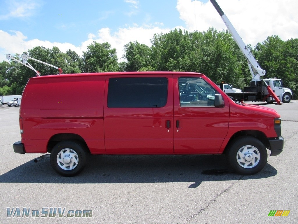 2013 E Series Van E250 Cargo - Vermillion Red / Medium Flint photo #6