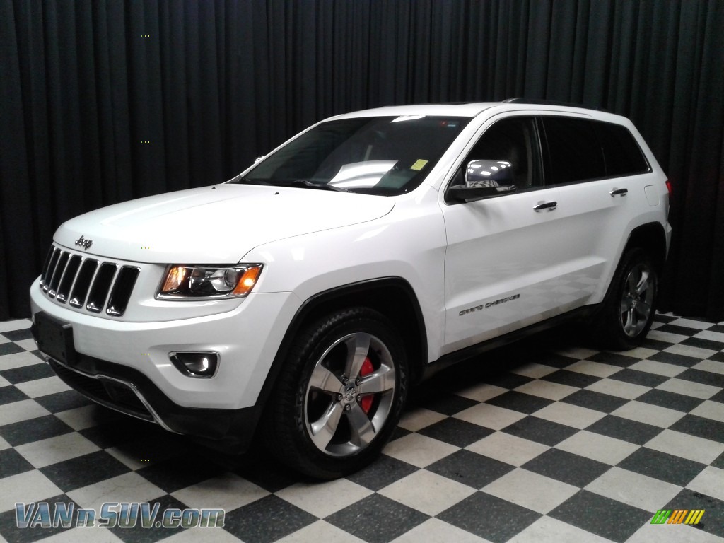 2014 Grand Cherokee Limited 4x4 - Bright White / New Zealand Black/Light Frost photo #2