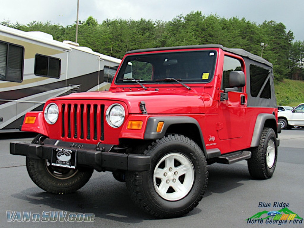 Flame Red / Dark Slate Gray Jeep Wrangler Unlimited 4x4