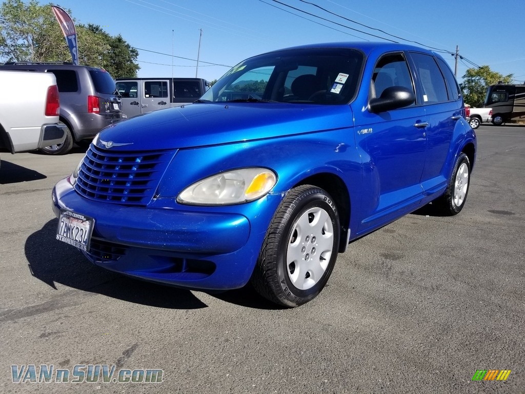 2004 PT Cruiser  - Electric Blue Pearlcoat / Taupe/Pearl Beige photo #2