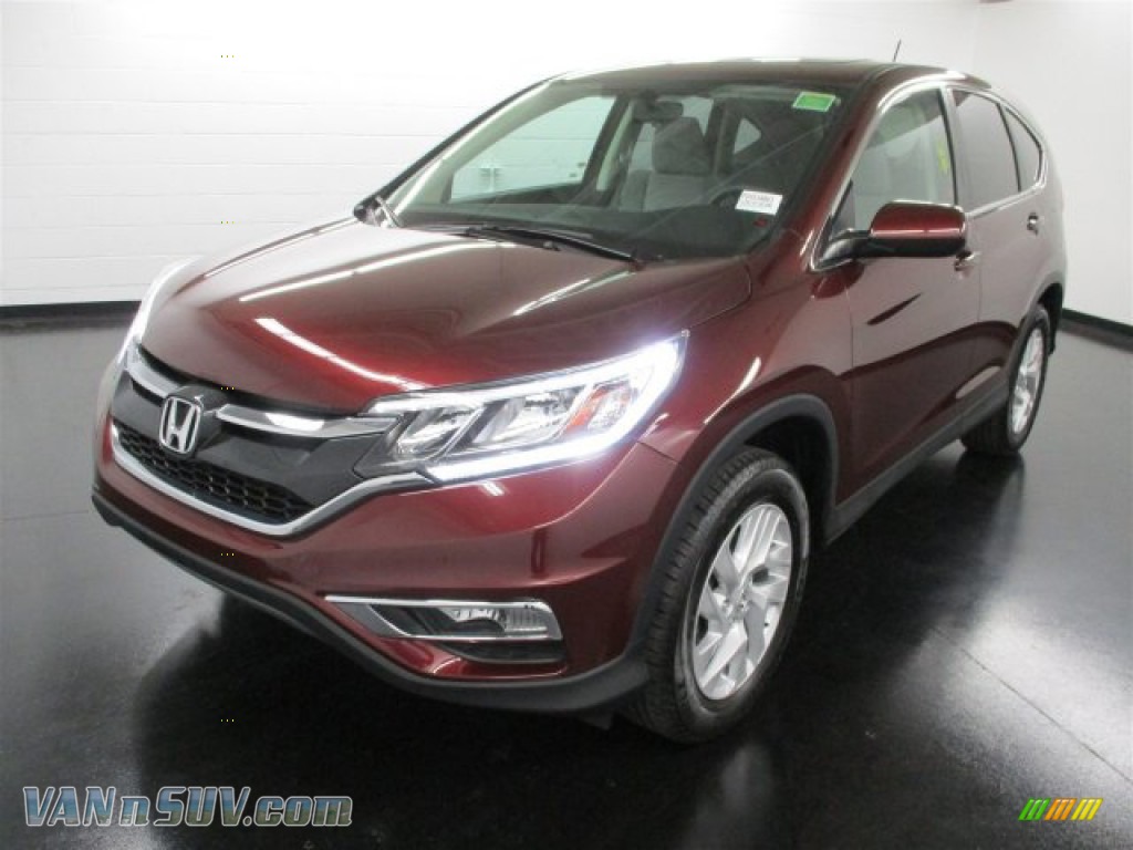 2016 CR-V EX - Basque Red Pearl II / Gray photo #3