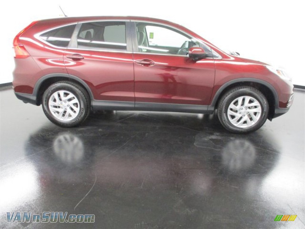 2016 CR-V EX - Basque Red Pearl II / Gray photo #8