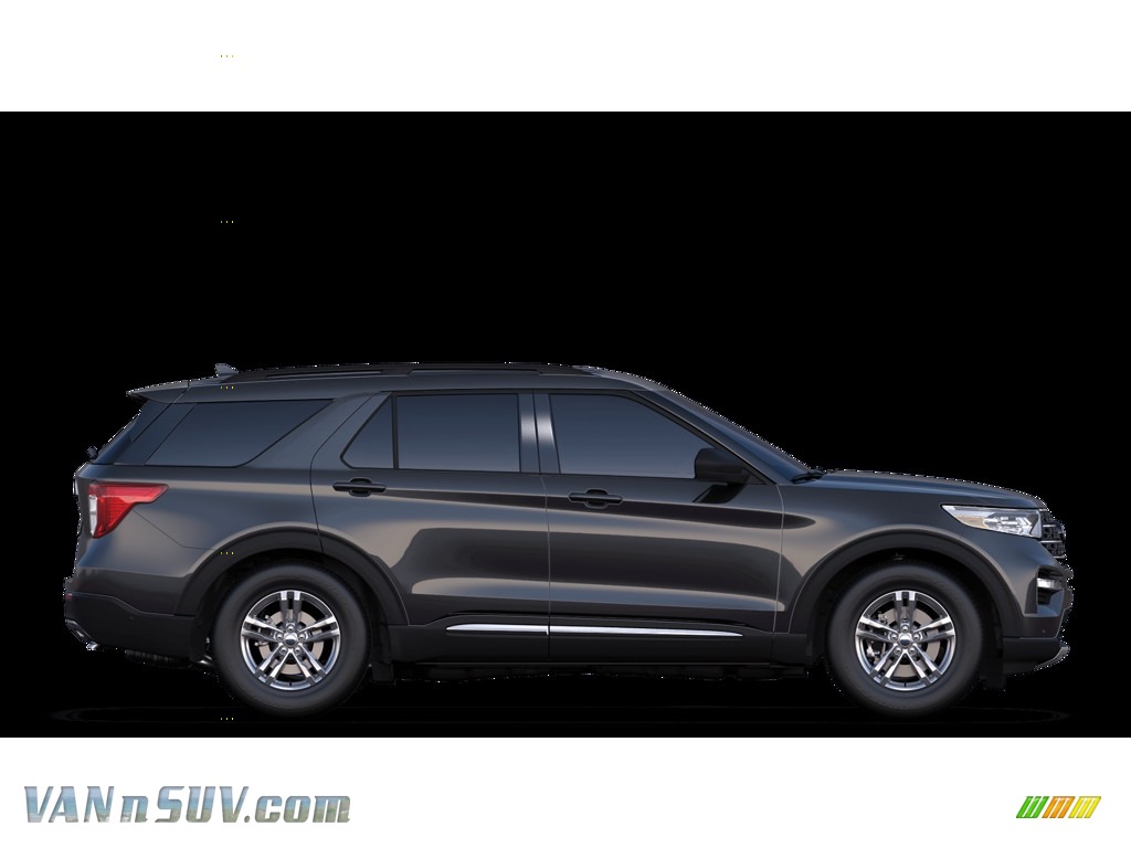 2020 Explorer XLT 4WD - Agate Black Metallic / Ebony photo #5