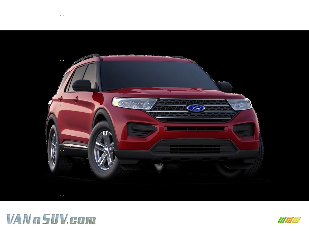 2020 Explorer XLT 4WD - Rapid Red Metallic / Ebony photo #4