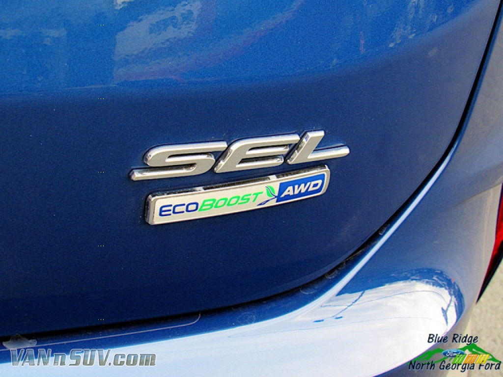 2020 Edge SEL AWD - Atlas Blue Metallic / Ebony photo #35