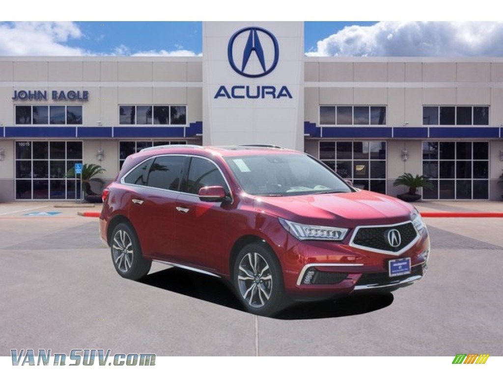 Performance Red Pearl / Parchment Acura MDX Advance AWD