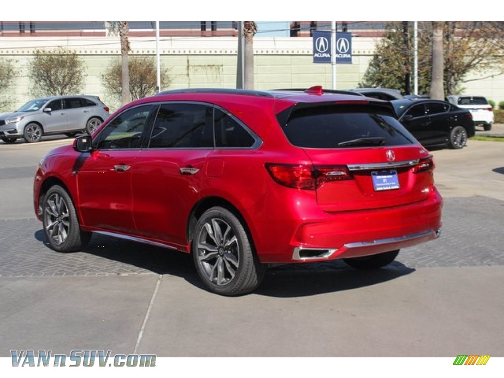 2020 MDX Advance AWD - Performance Red Pearl / Parchment photo #6