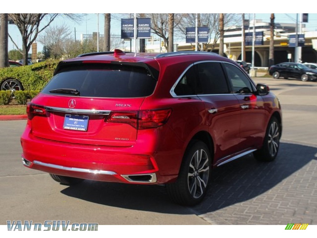 2020 MDX Advance AWD - Performance Red Pearl / Parchment photo #8