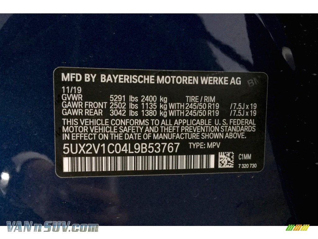 2020 X4 xDrive30i - Phytonic Blue Metallic / Black photo #11