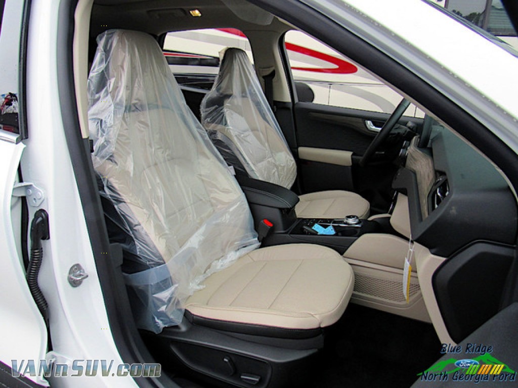 2020 Escape Titanium 4WD - Star White Metallic Tri-Coat / Sandstone photo #11