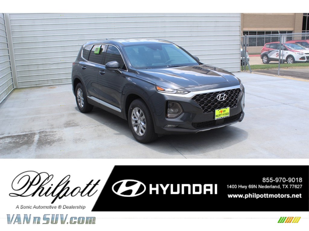 Portofino Gray / Black Hyundai Santa Fe SEL