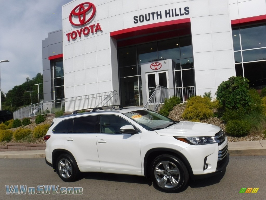 2017 Highlander Limited AWD - Blizzard White Pearl / Ash photo #2