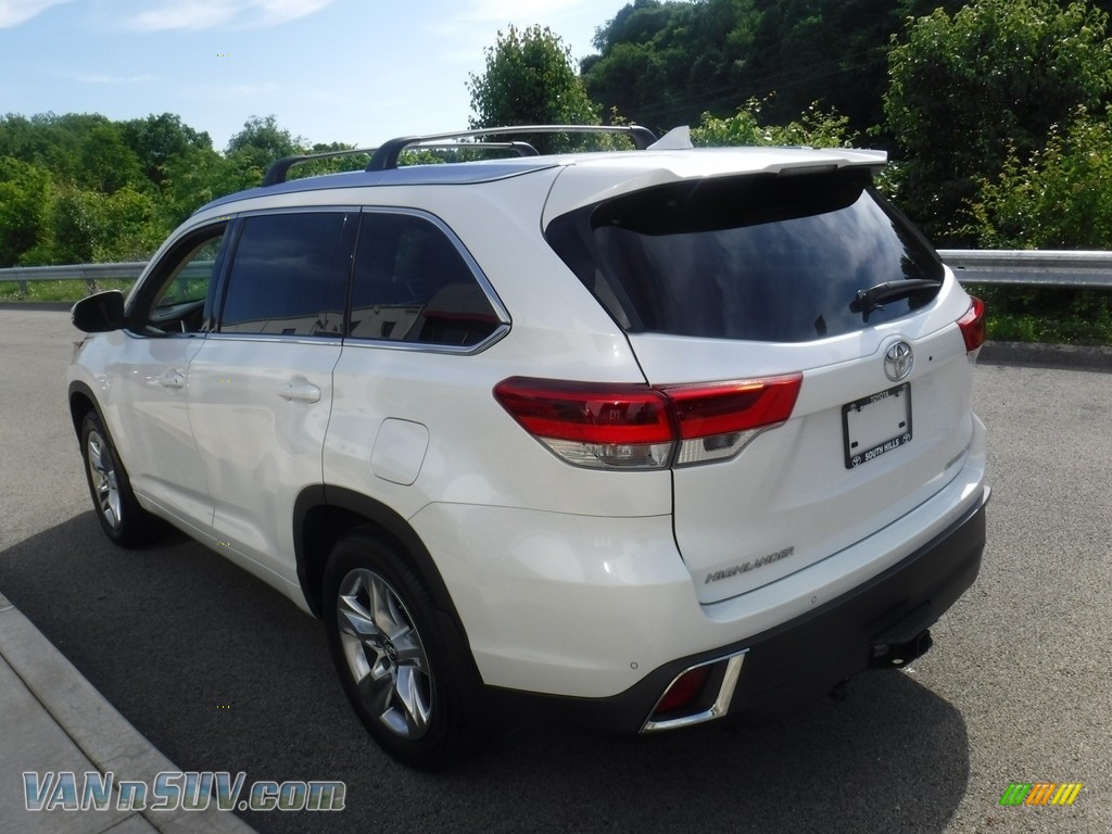 2017 Highlander Limited AWD - Blizzard White Pearl / Ash photo #7