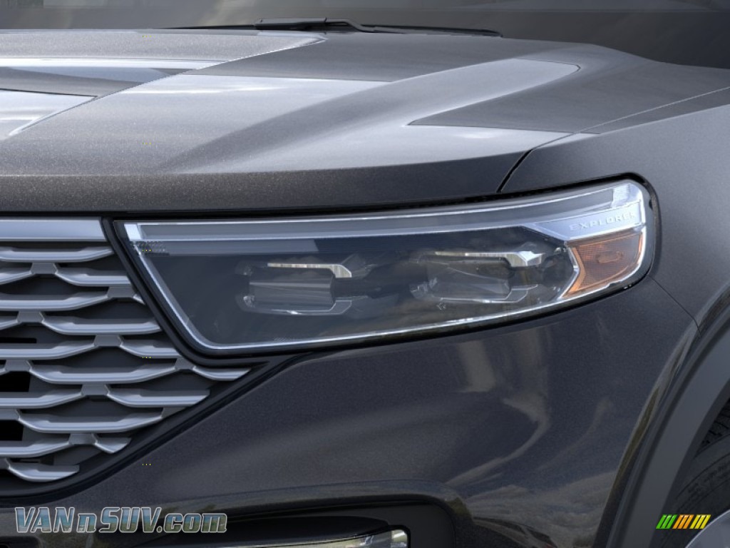 2020 Explorer Platinum 4WD - Agate Black Metallic / Ebony photo #18