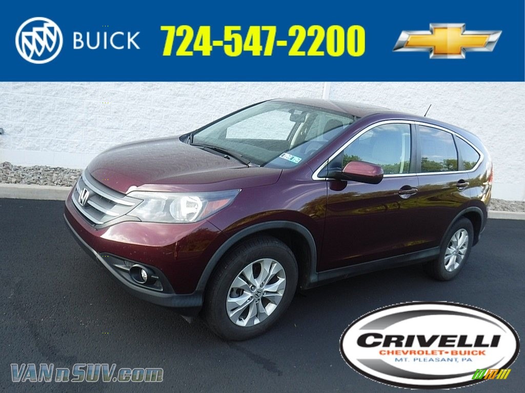 2014 CR-V EX - Basque Red Pearl II / Gray photo #1