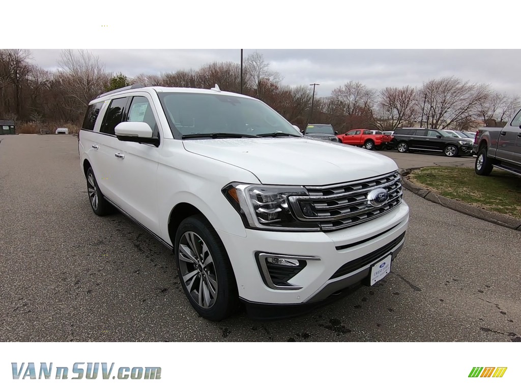 2020 Expedition Limited Max 4x4 - Oxford White / Medium Stone photo #1