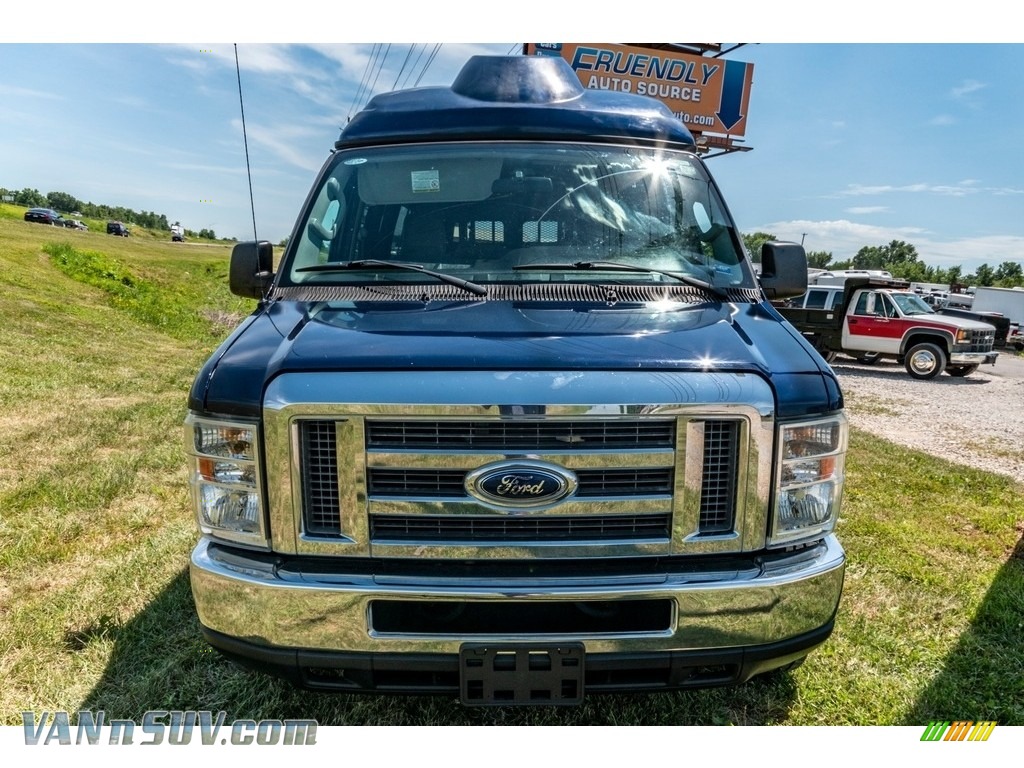 2011 E Series Van E350 XL Extended Passenger - Dark Blue Pearl Metallic / Medium Flint photo #15