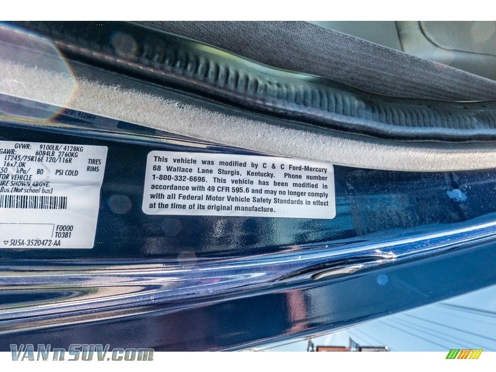 2011 E Series Van E350 XL Extended Passenger - Dark Blue Pearl Metallic / Medium Flint photo #43
