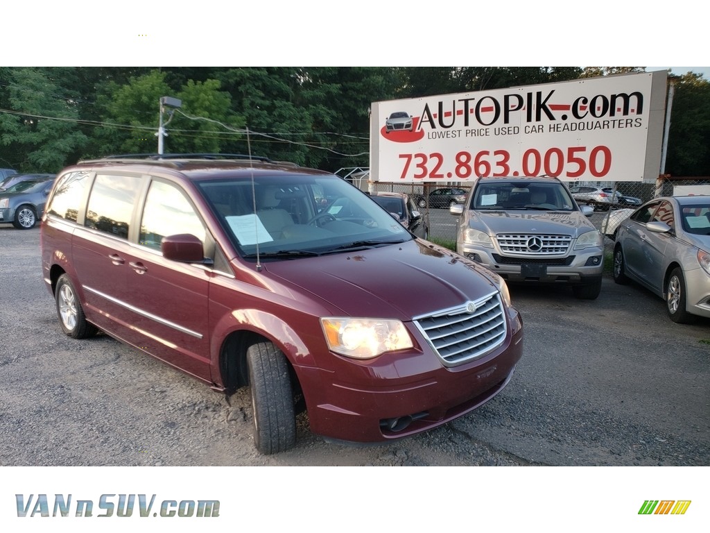 Inferno Red Crystal Pearl / Medium Pebble Beige/Cream Chrysler Town & Country Touring