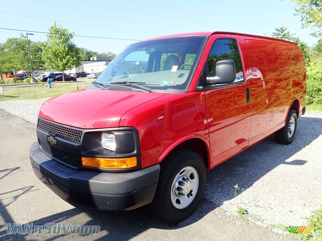 Victory Red / Medium Pewter Chevrolet Express 2500 Cargo Van