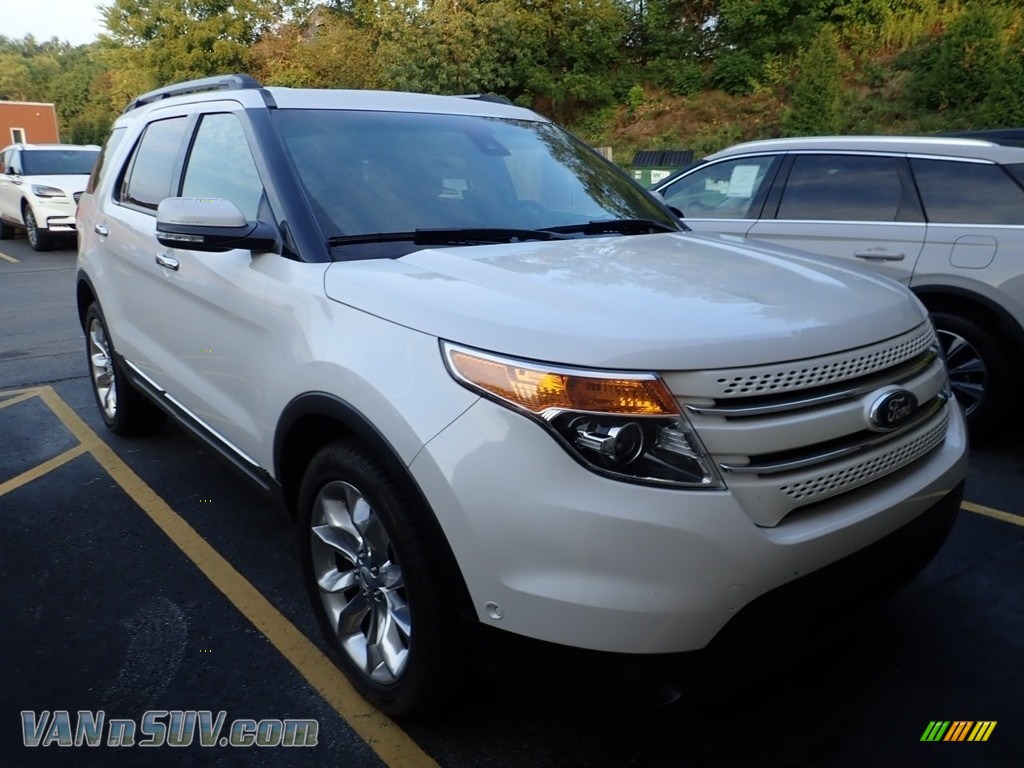 2014 Explorer Limited 4WD - White Platinum / Pecan photo #4
