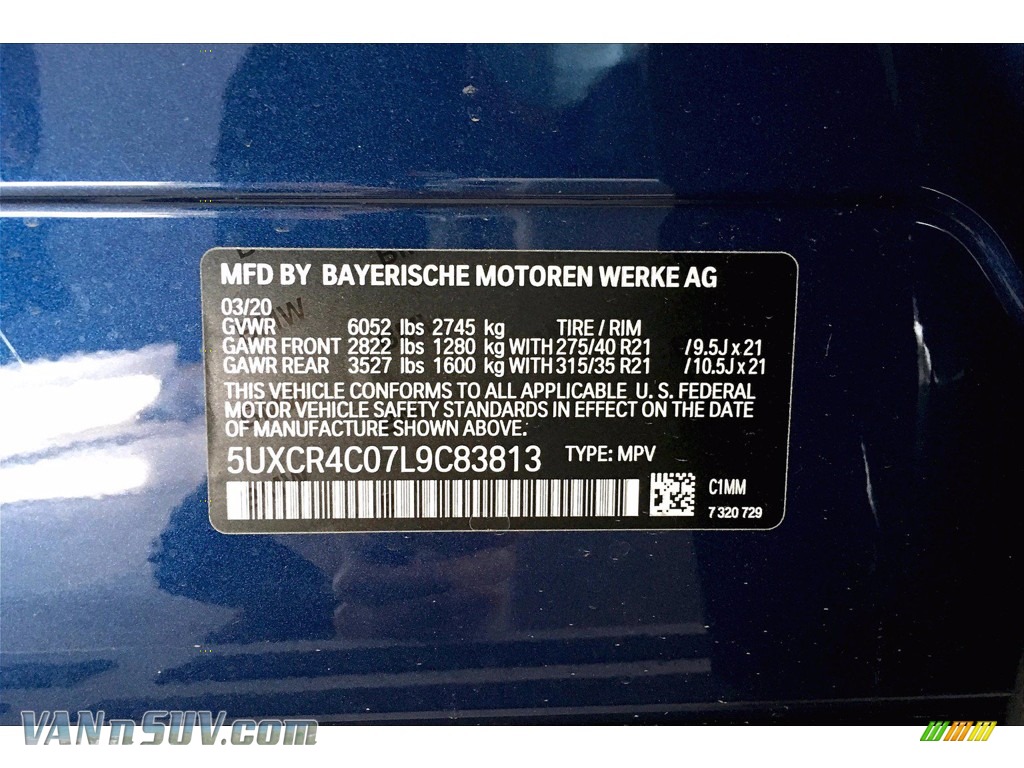 2020 X5 sDrive40i - Phytonic Blue Metallic / Black photo #18