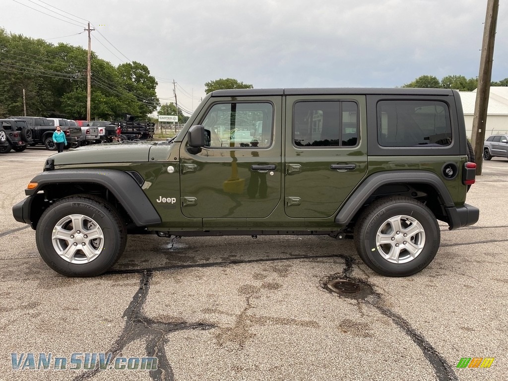 2021 Jeep Wrangler Unlimited Sport 4x4 In Sarge Green Photo 8 509964 Vans And