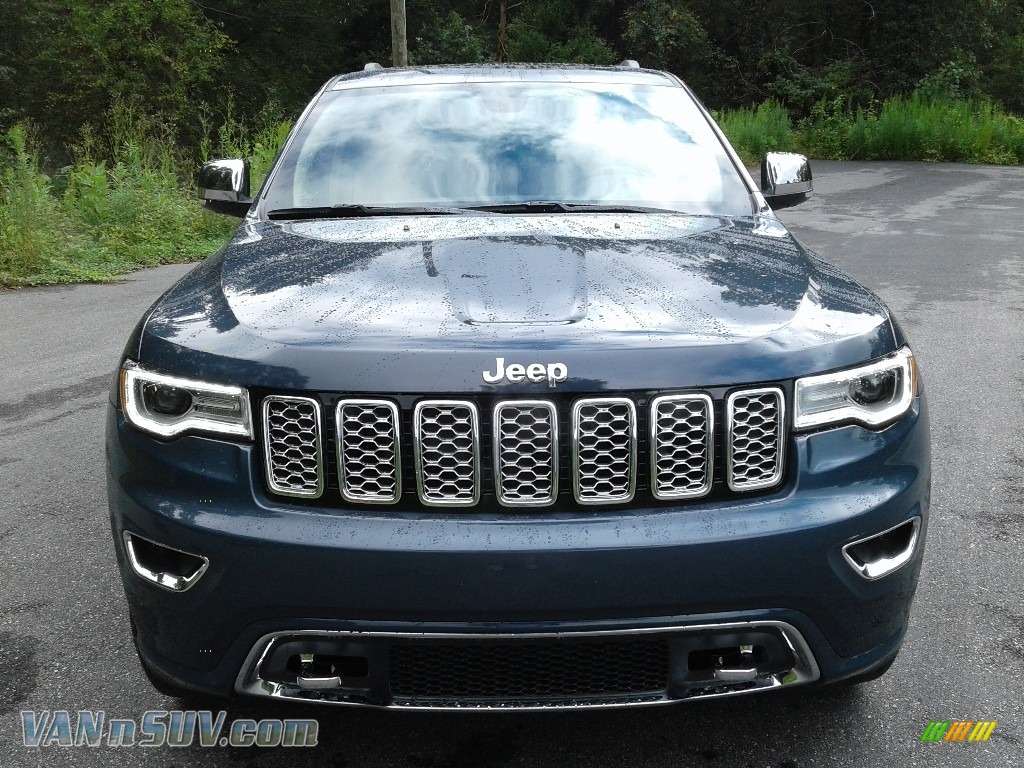 2020 Grand Cherokee Overland 4x4 - Slate Blue Pearl / Light Frost/Brown photo #3