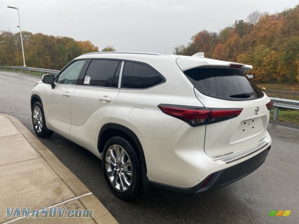 2021 Toyota Highlander Limited AWD In Blizzard White Pearl Photo 2