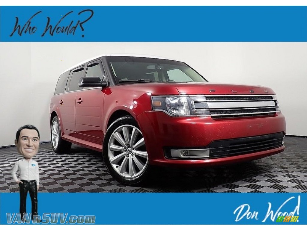 Ruby Red / Charcoal Black Ford Flex SEL