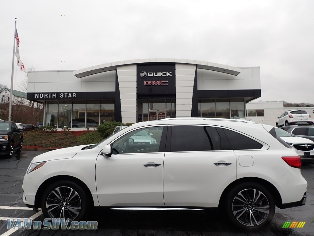 Platinum White Pearl / Parchment Acura MDX Technology AWD