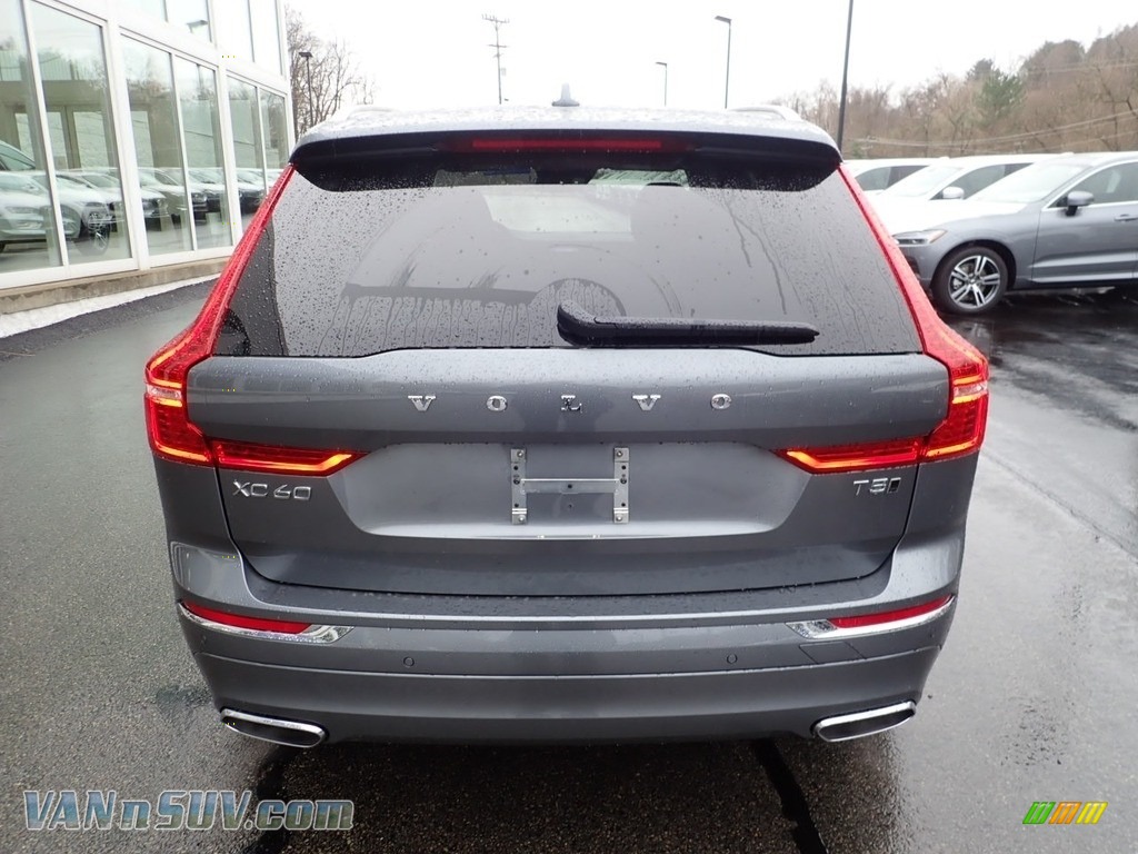 2021 XC60 T5 AWD Inscription - Osmium Grey Metallic / Maroon Brown/Charcoal photo #3