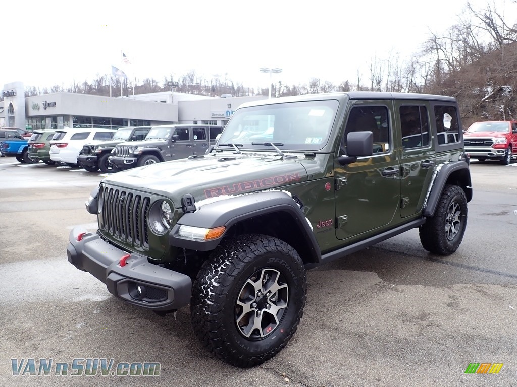green 2021 jeep wrangler