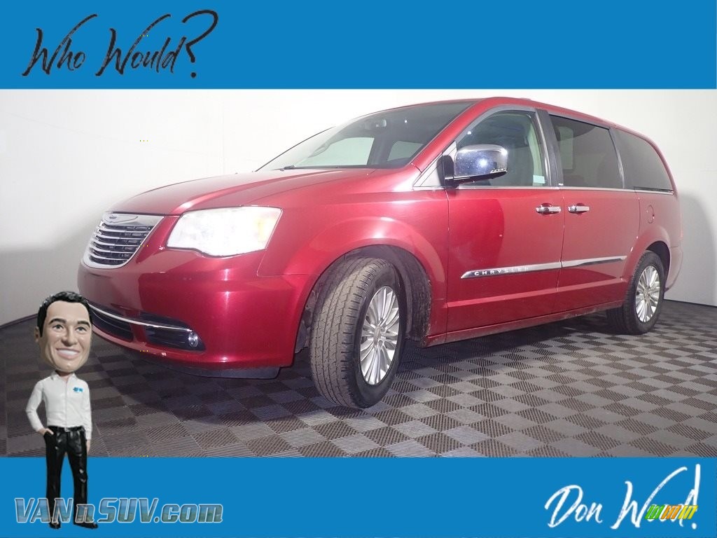 2012 Town & Country Limited - Deep Cherry Red Crystal Pearl / Black/Light Graystone photo #1