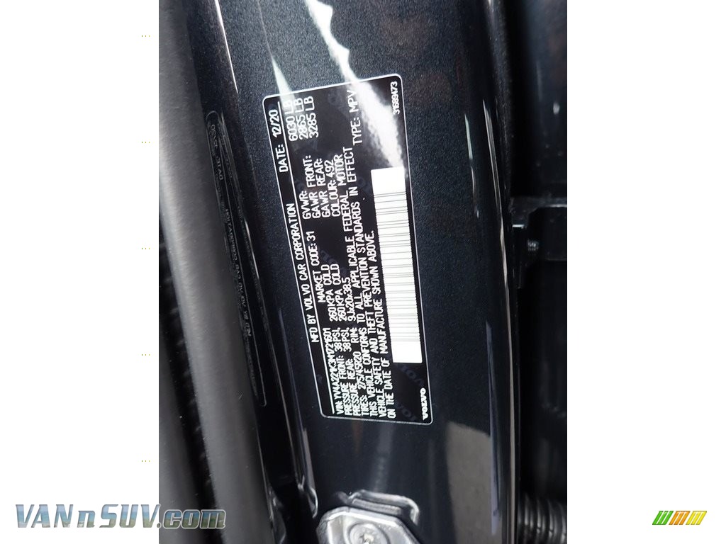 2021 XC90 T6 AWD Momentum - Savile Gray Metallic / Charcoal photo #12
