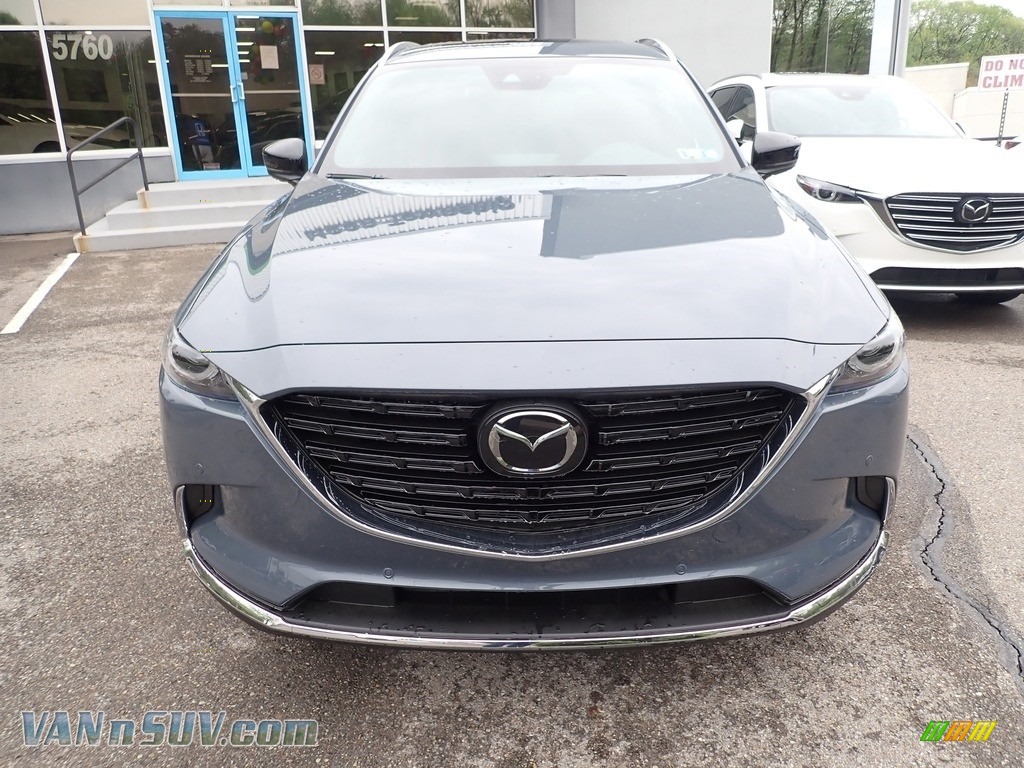 2021 CX-9 Carbon Edition AWD - Polymetal Gray / Red photo #4