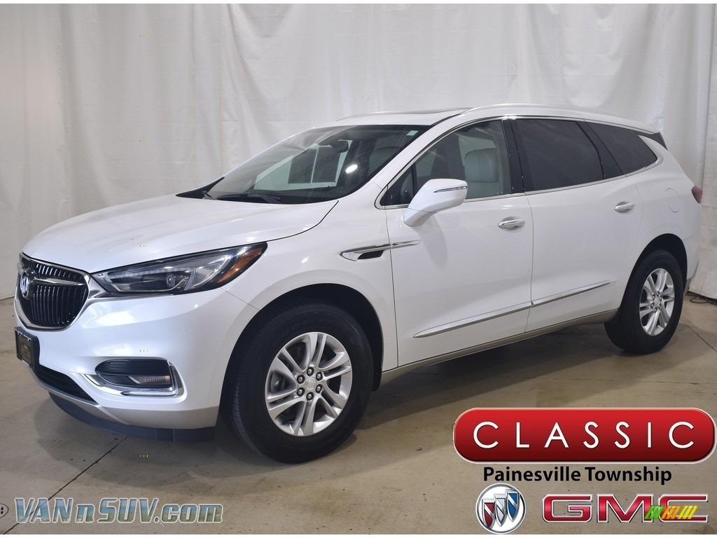 2018 Enclave Essence AWD - White Frost Tricoat / Shale photo #1