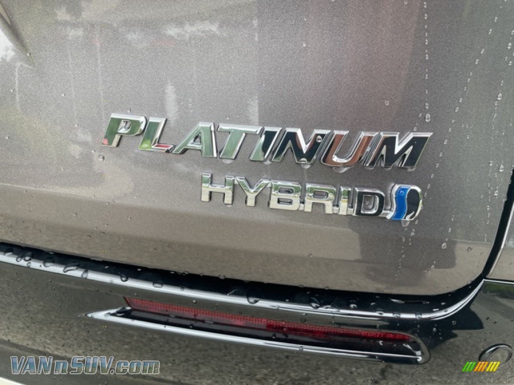 2021 Sienna Platinum AWD Hybrid - Predawn Gray Mica / Noble Brown photo #10