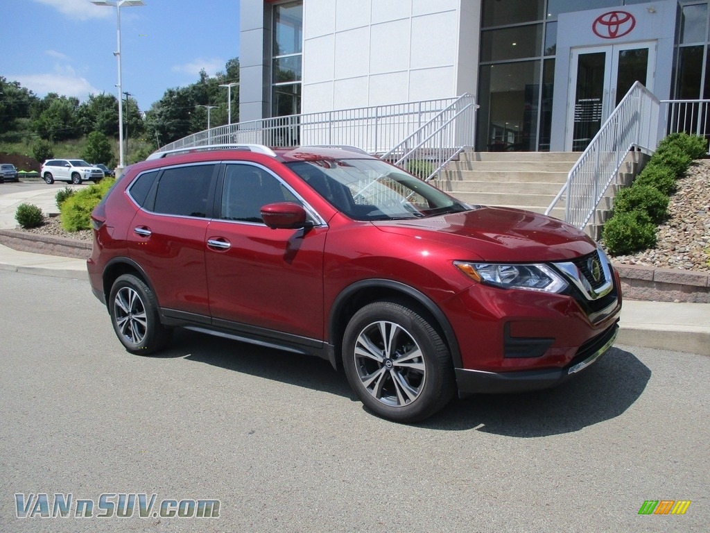 Scarlet Ember / Charcoal Nissan Rogue SV AWD