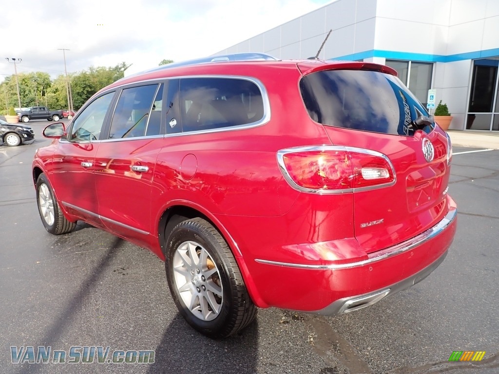 2013 Enclave Leather - Crystal Red Tintcoat / Titanium Leather photo #4