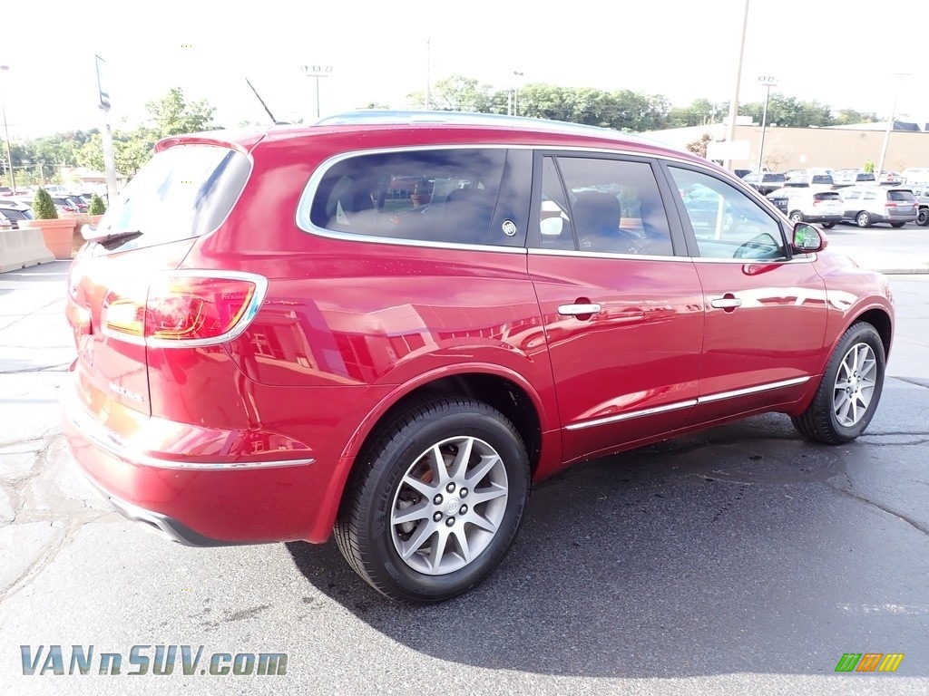 2013 Enclave Leather - Crystal Red Tintcoat / Titanium Leather photo #9