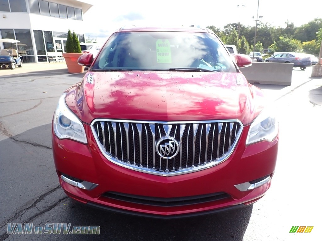 2013 Enclave Leather - Crystal Red Tintcoat / Titanium Leather photo #13